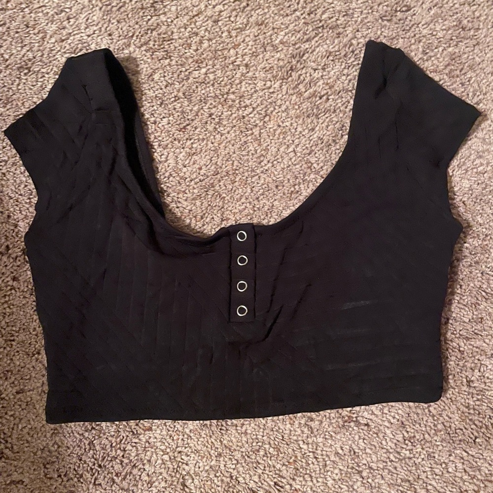 Aerie Black swim top